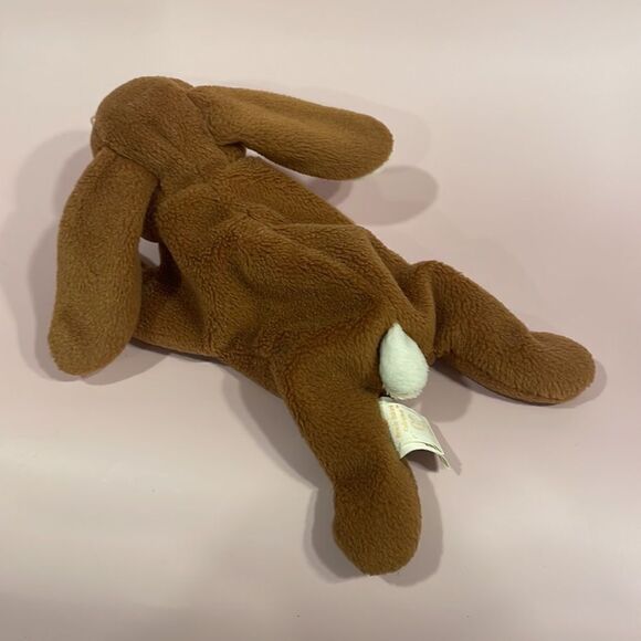 Vintage Original Ty Beanie Baby Ears the Brown and White Rabbit Good Used Cond… - Picture 3 of 10